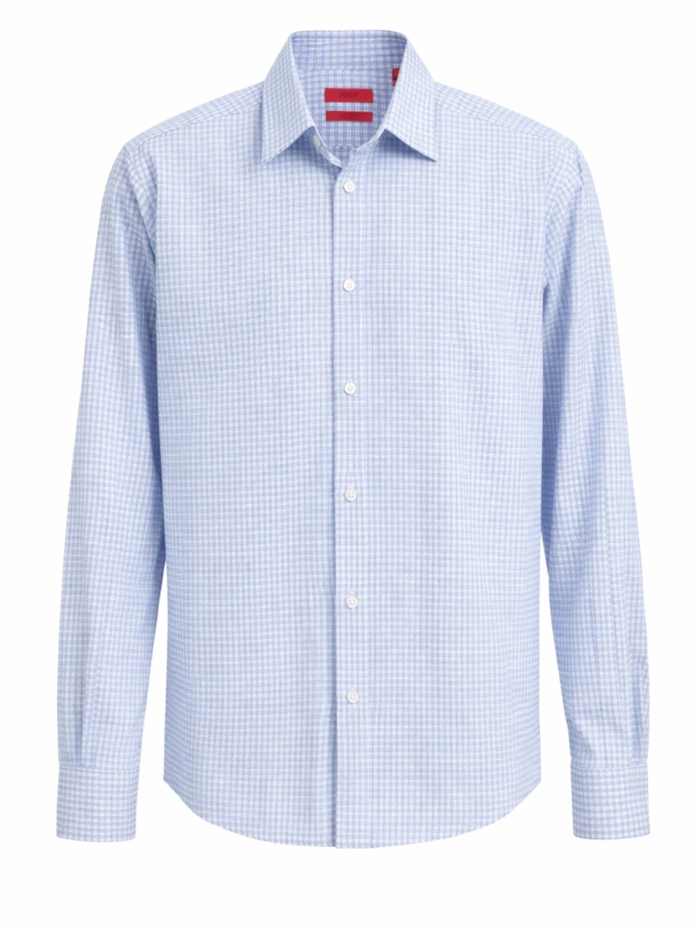 HUGO BOSS | M | Light Blue Checked button-Up Shirt